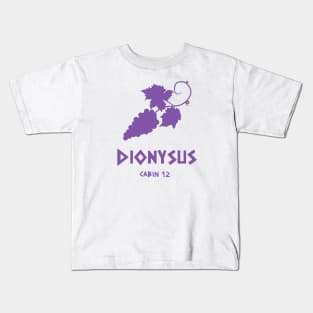 Dionysus symbol cabin 12 Kids T-Shirt